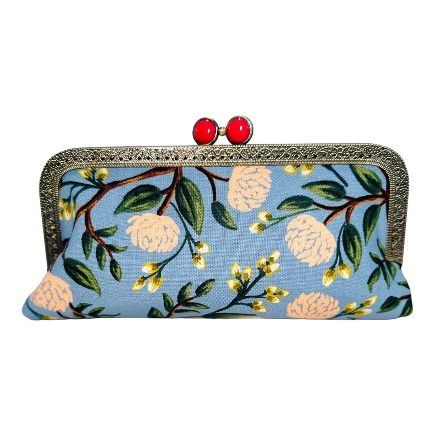 Kiki & Syds - Wholesale Clutch Bag - Women's - Kiki & Syds Cell Phone Clutch-Peony Dusty Blue3