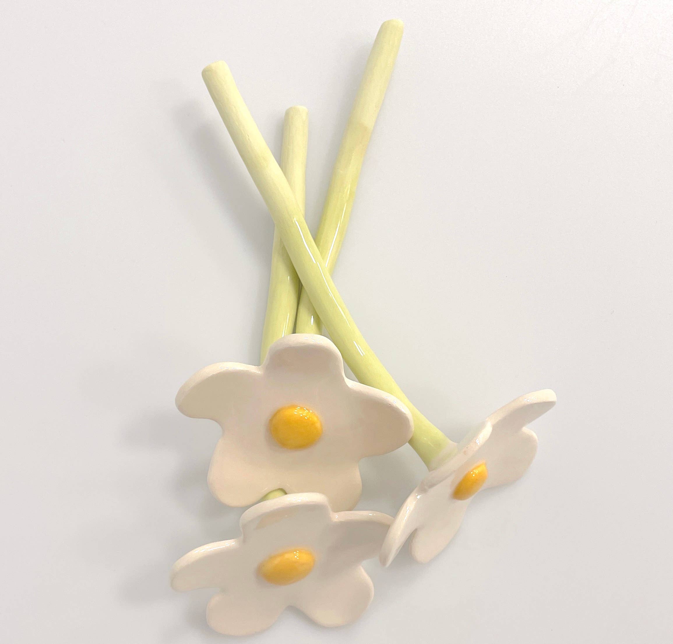 Pipa and Happy - Wholesale Artificial Flowers - Ceramic Daisy – Handmade Decorative Flower Stem8