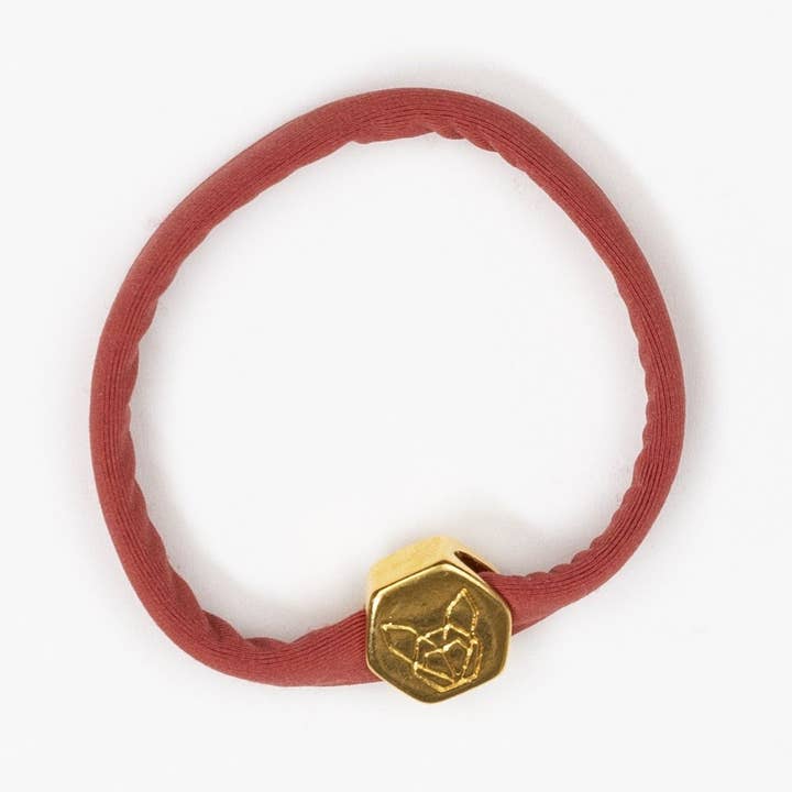 Terra Cotta Elastic Hair Tie for wholesale by Hunny Bunny Collection