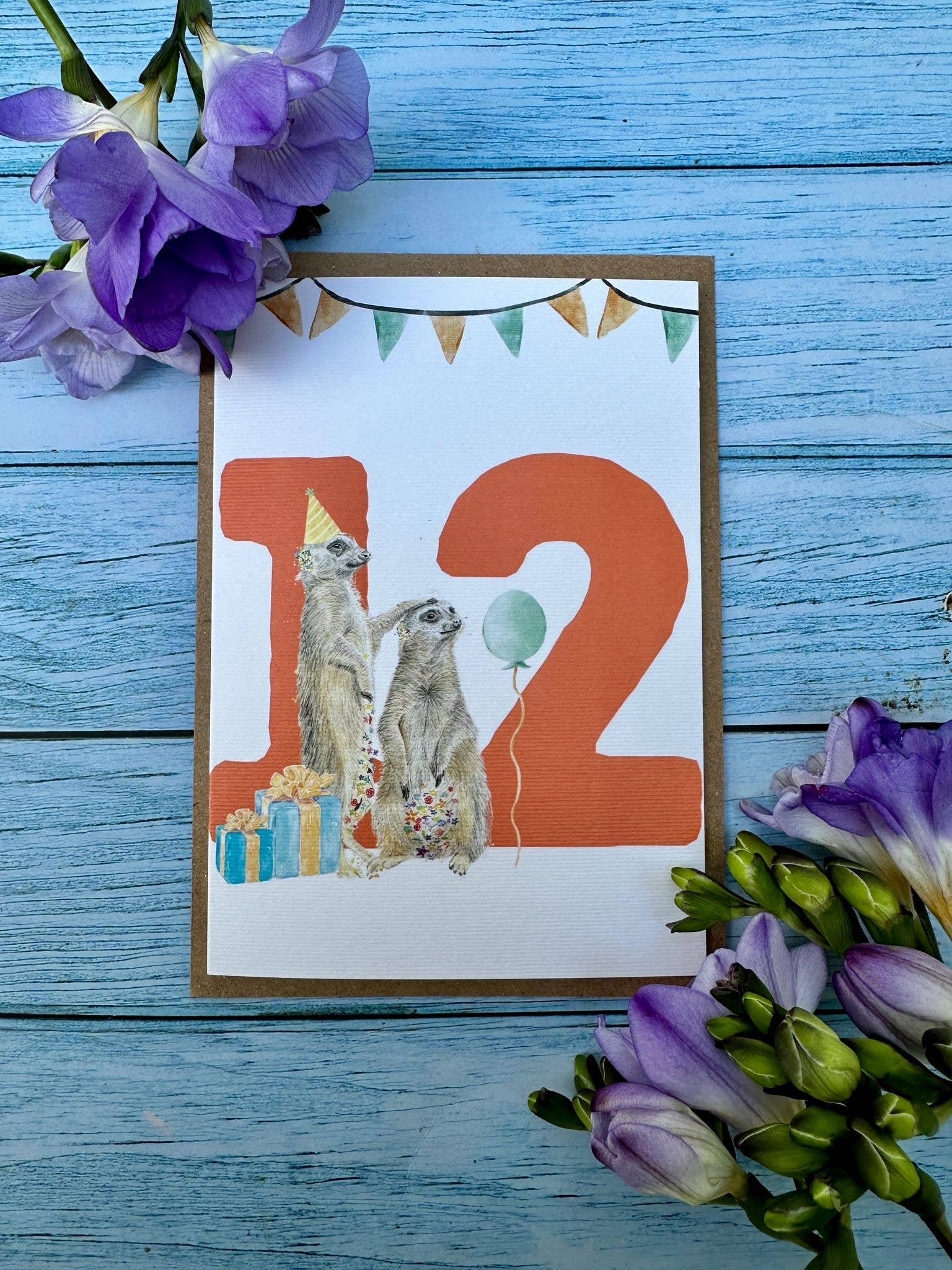 Jen Winnett Eco Artist - Venta al por mayor Tarjetas de cumpleaños - Tarjeta Ecológica de Cumpleaños Infantil Número 121