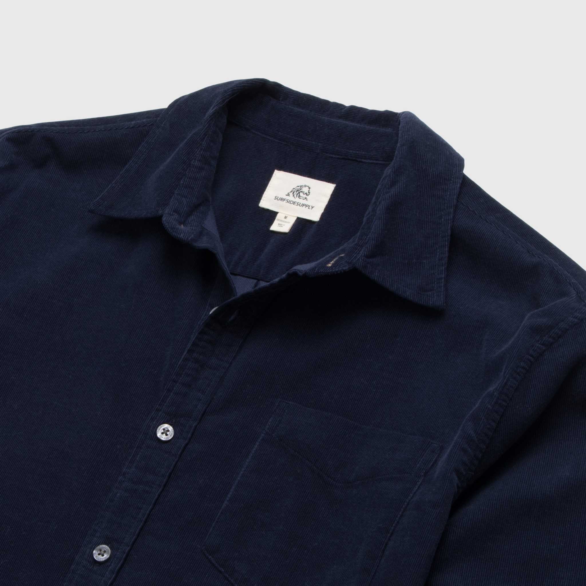 Brian Corduroy Shirt - Navy Blazer for wholesale on Faire2