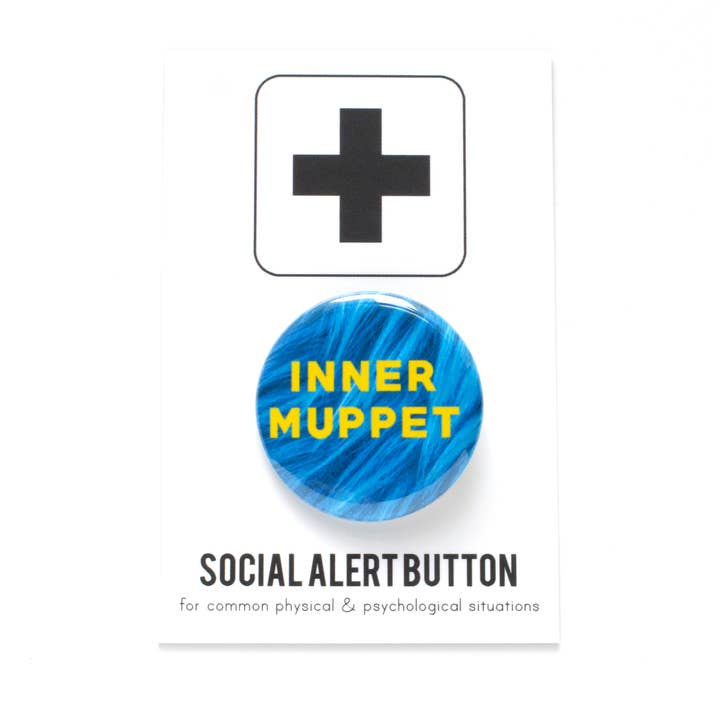 Word For Word Factory - Wholesale Lapel Pin/Button - INNER MUPPET 1.25" pinback button1