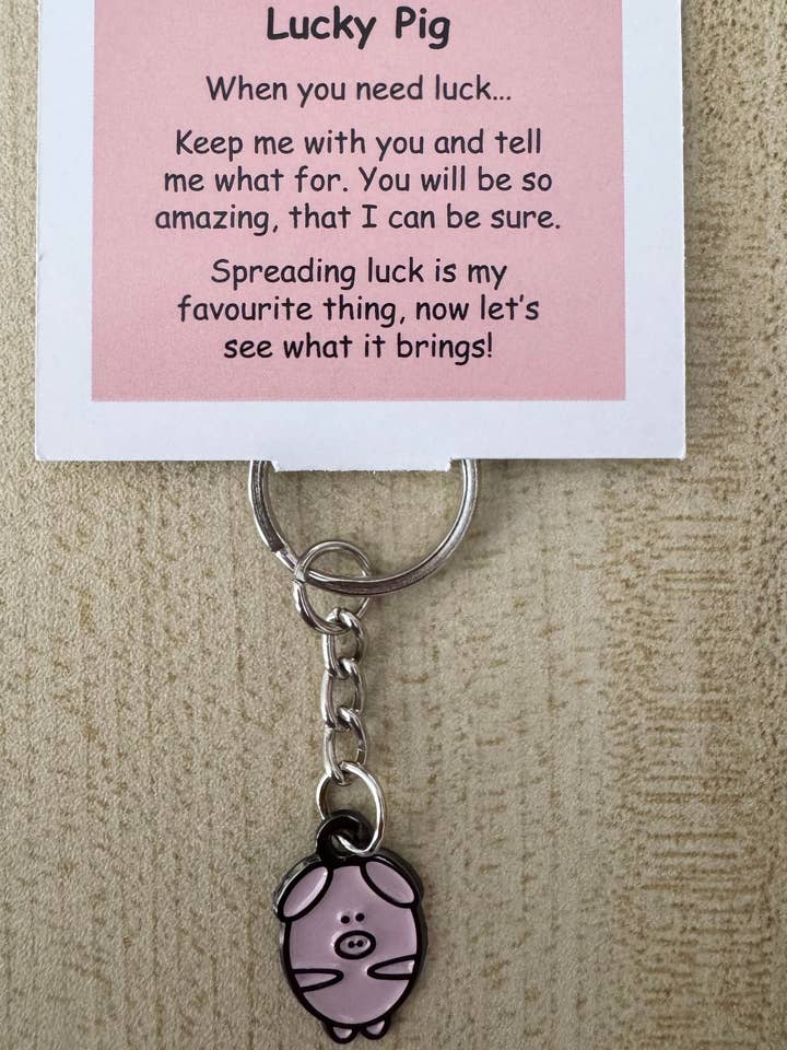 Lucky Pig Keychain for wholesale by Little Joys