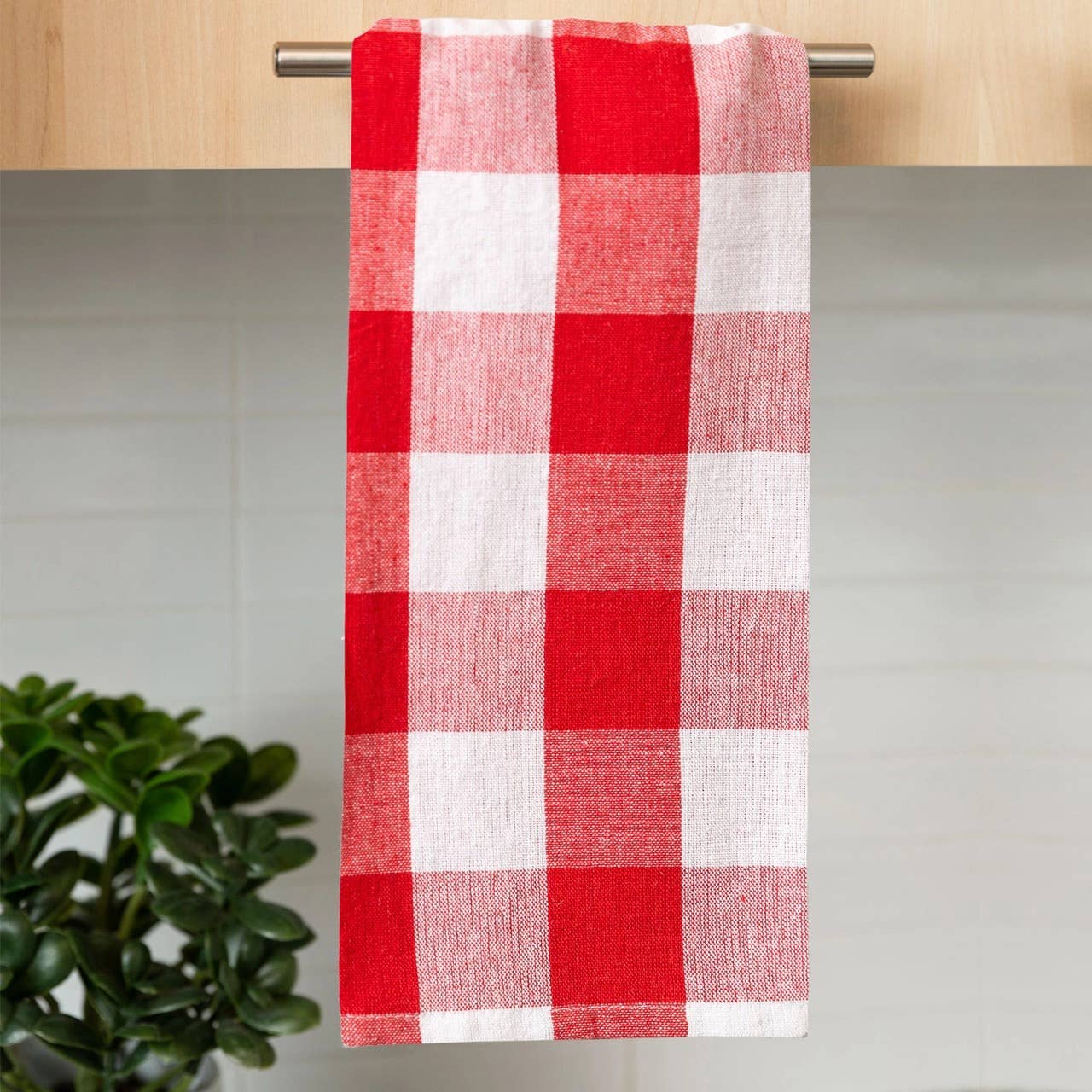 Fabstyles - Venta al por mayor Paños de cocina - Fabstyles Country Check - Juego de 4 paños de cocina de algodón14