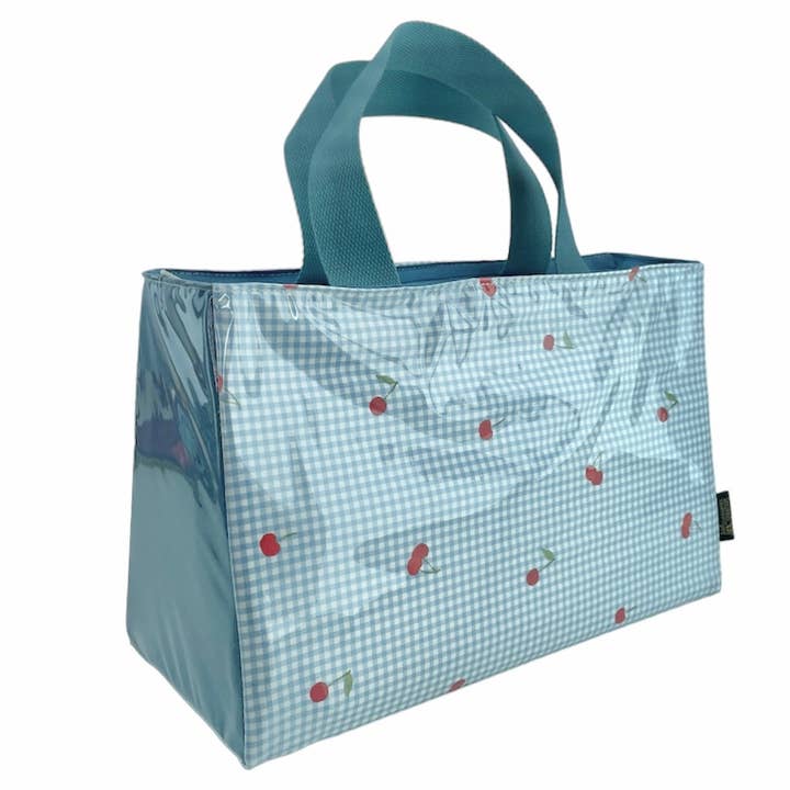 Isothermal bag S, “Cerisette” blue for wholesale by Emmanuel Création