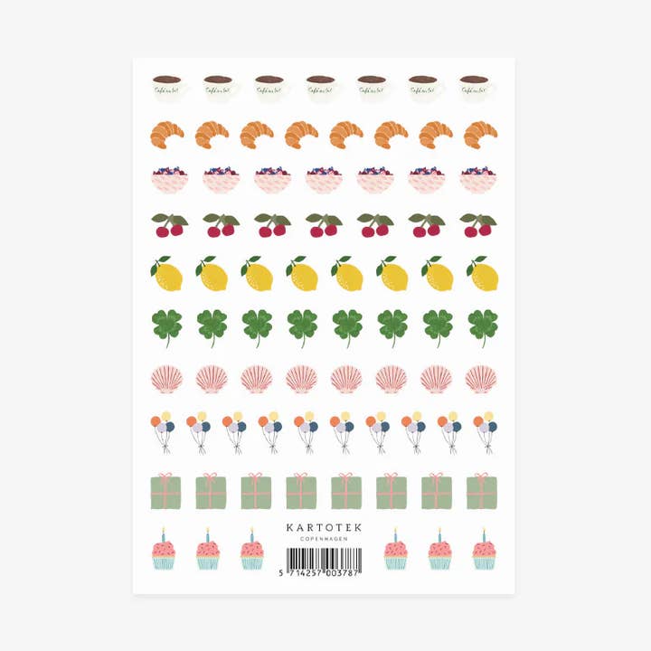 Stickers // Mini Favourite Icons for wholesale by Kartotek Copenhagen