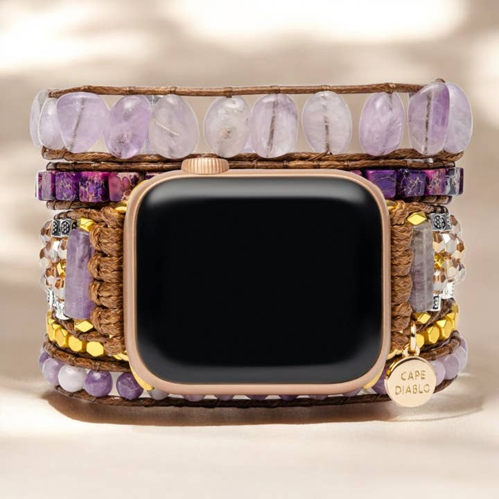 Purple Jade Magical Apple Watch Strap for wholesale by Cape Diablo
