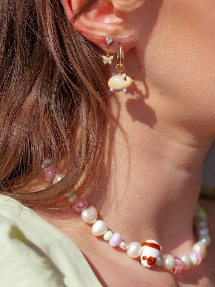 Golden Guinea Pig Earrings for wholesale by Picnic Blanket