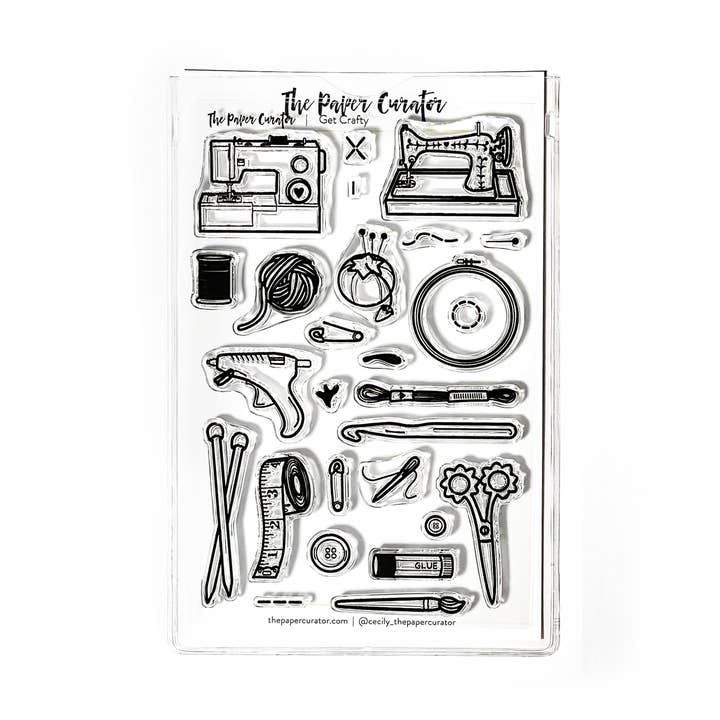 Tampon 4x6" Get Crafty pour la vente par The Paper Curator
