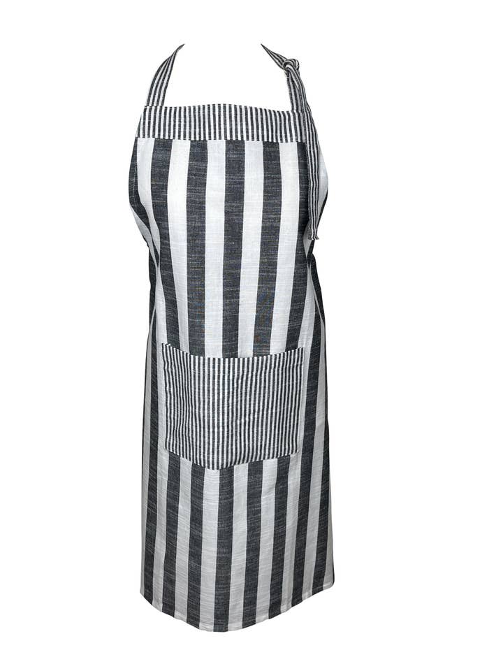 Sophie apron black for wholesale by Danishville