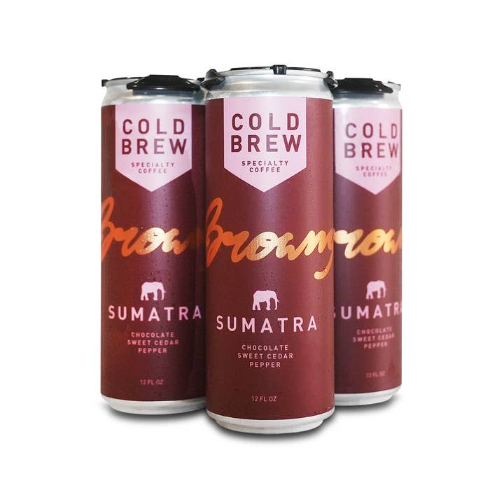 Cold Brew de Browny, Sumatra 12oz para venta al por mayor de Browny Coffee Roasters