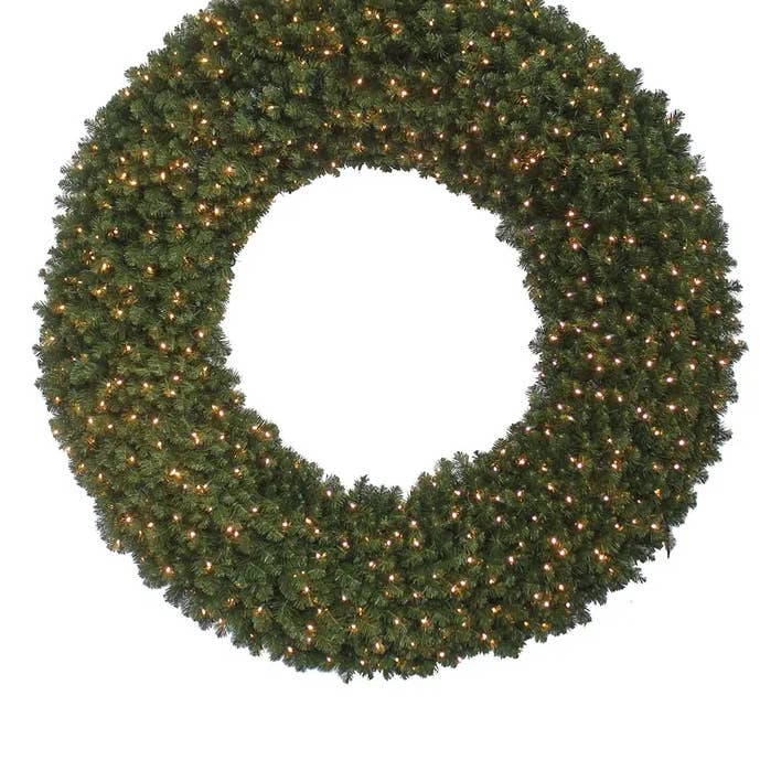 84"PRE-LIT COMMERCIAL WREATH for wholesale by Kurt S. Adler, Inc.