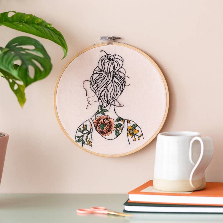 Stitch Happy - Wholesale Embroidery/Cross Stitch Supplies - Tattooed Shoulders Modern Embroidery Kit