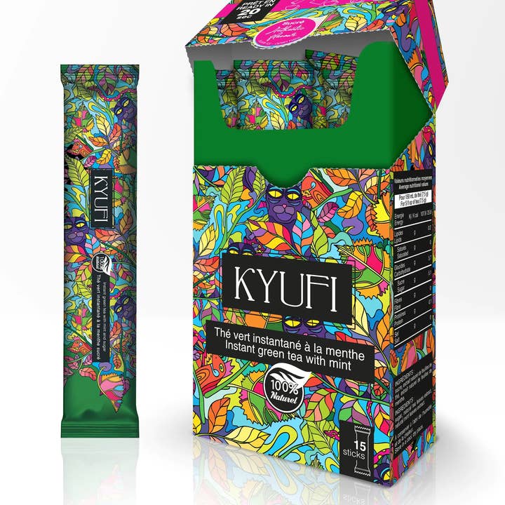 Kyufi - Wholesale Health/Detox Tea - Authentic mint green tea (sweet)