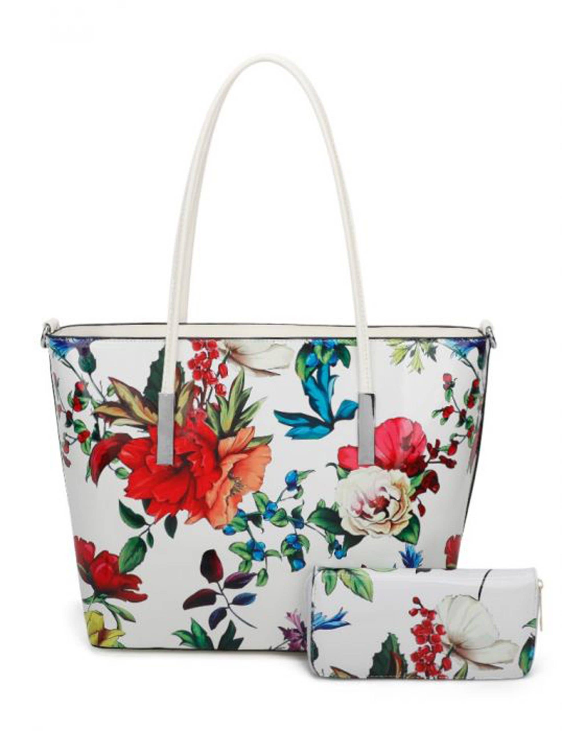 Ellas Trading - Wholesale Draagtas - Dames - Levendig Ontwerp Ruime Bloemen Schoudertas8