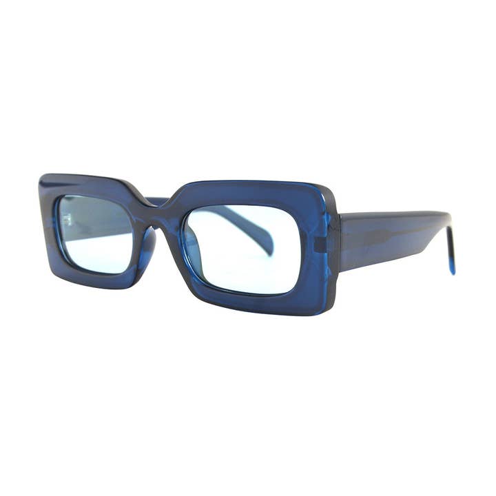 MARA | Polarized Sunglasses | Crystal Navy Blue for wholesale by Ryan Simkhai Eyeshop