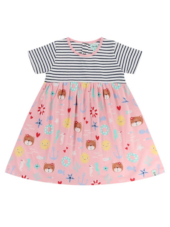 Multi Multicoloured Lilly And Friends Print Dress for wholesale on Faire