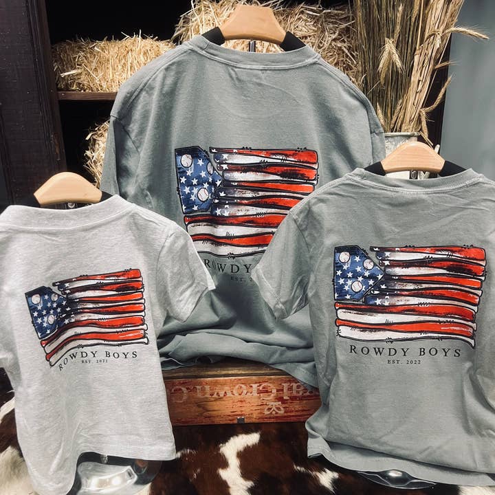 Baseball Flag Youth Tee and other Purchase Wholesale youth baseball uniforms. Free Returns & Net 60 Terms on Faire trending on Faire.