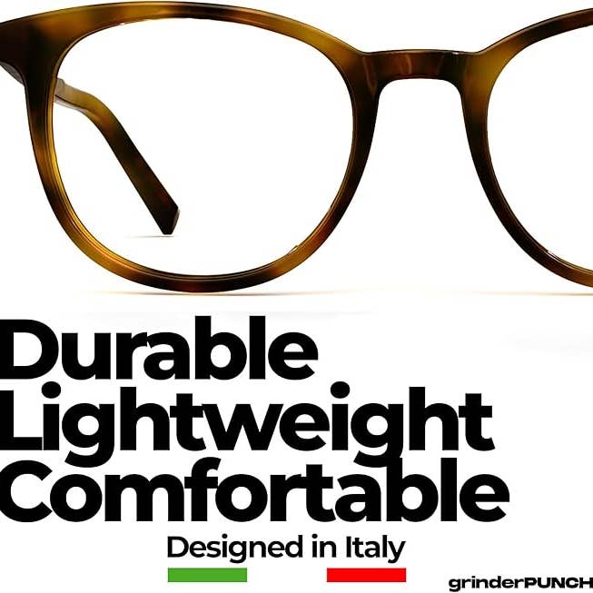 grinderPUNCH - Wholesale Eyeglasses - Unisex - grinderPUNCH Classic Reading Glasses for Women and Men Blue Light Blocking Readers Stylish Readers with Spring Loaded Hinges 1.50 - 6.005