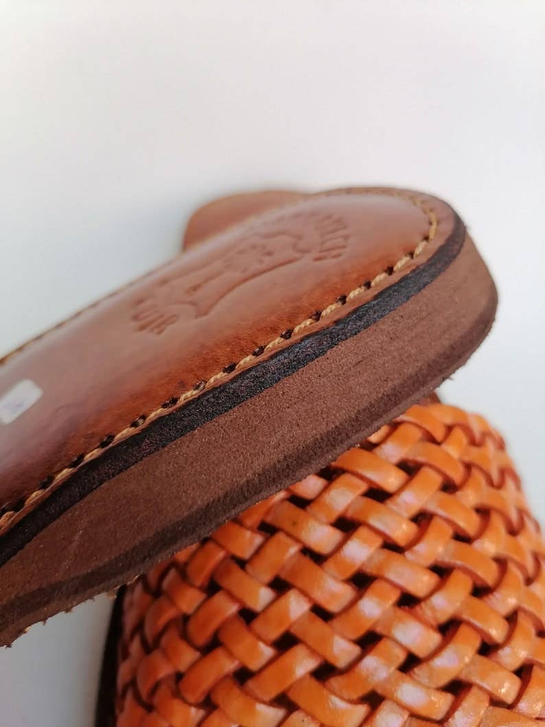 HandmadeBestSeller - Wholesale Sandals - Women's - Handwoven Leather Slide Sandals, Braided Strap, Durable Sole5