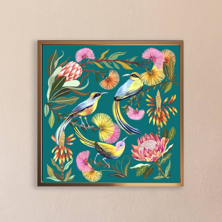 Sun Birds | KUNSTDRUCK für den Großhandel von Christine De Carvalho