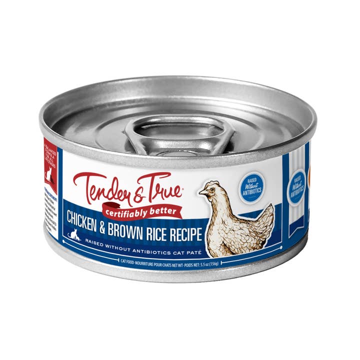 Tender & True Pet Nutrition - Wholesale Pet Food - Cat - Chicken & Brown Rice Pate for Cats (Case of 24)
