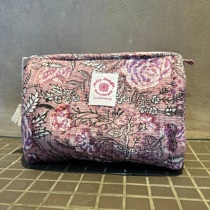 Jolly Jungle - Wholesale Toiletry Bag - Women's - Purple Bouquet Kit2