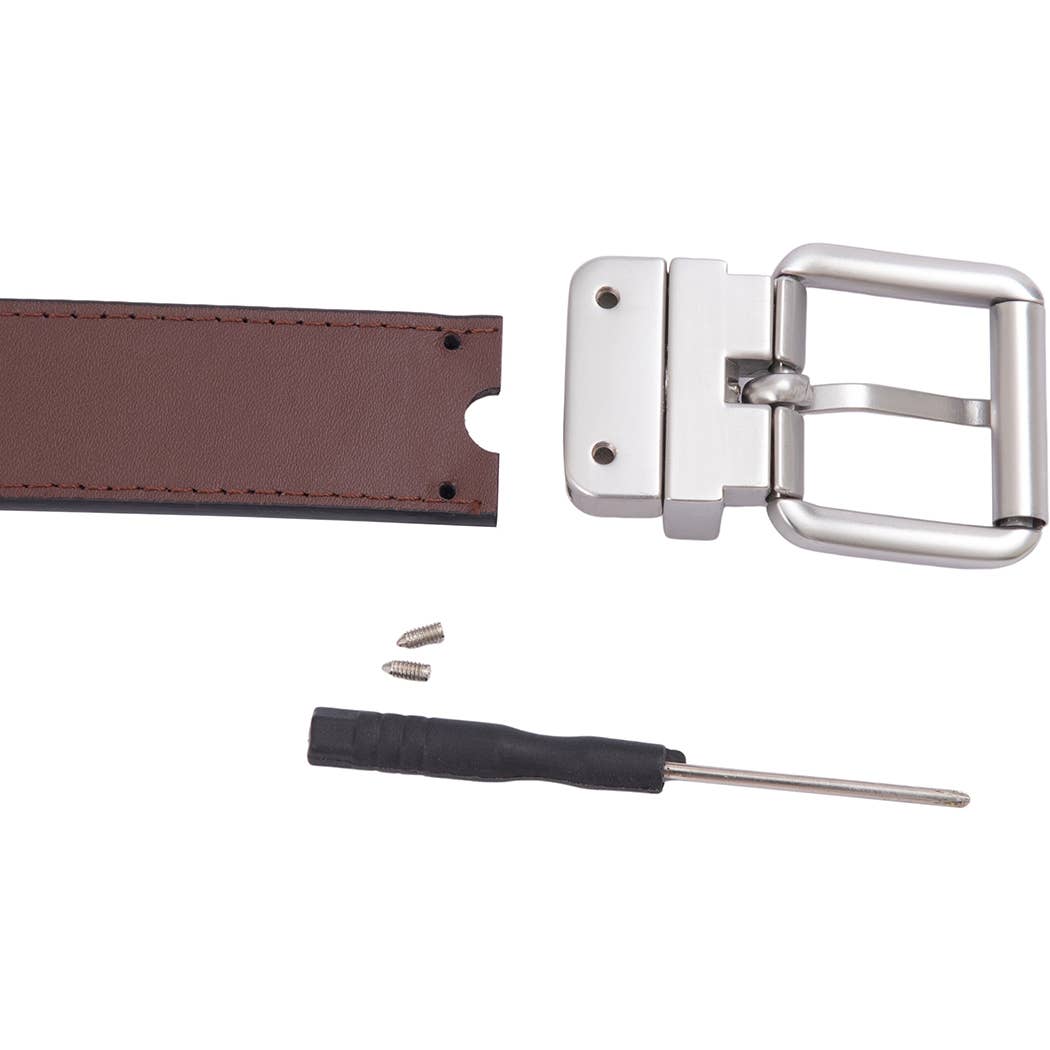 Black Brown Kids Reversible 2-in-1 Belt for wholesale on Faire4