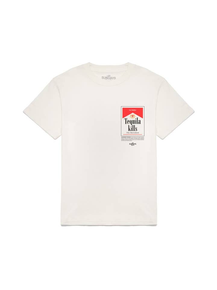 Los Sundays Tequila - Vendita all'ingrosso Maglietta serigrafata - Unisex - I Kills Two - Blanc White3