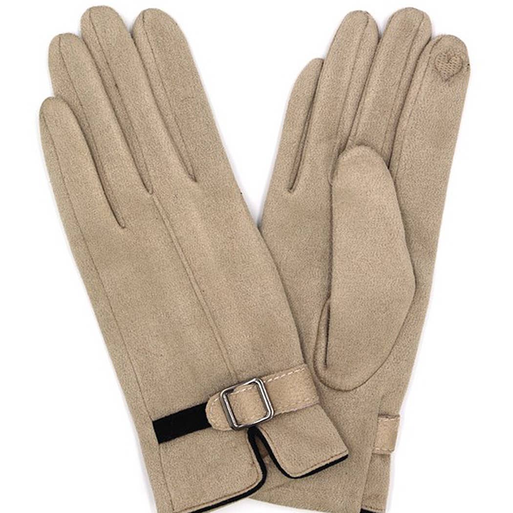 3AM BY H&D ACCESSORIES – wholesale Handskar - Dam –  Faux mocka Band Smart Touch-handskar3