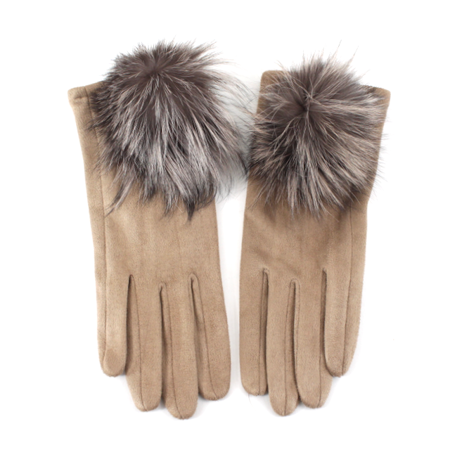 Pretty Persuasions – wholesale Gloves – Women's – A24020 Extra Furry Pom Pom Gloves14