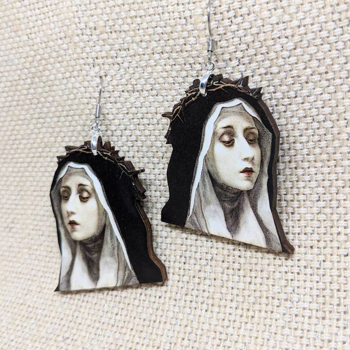 Blessed Virgin Earrings for wholesale by Iamsonotcool