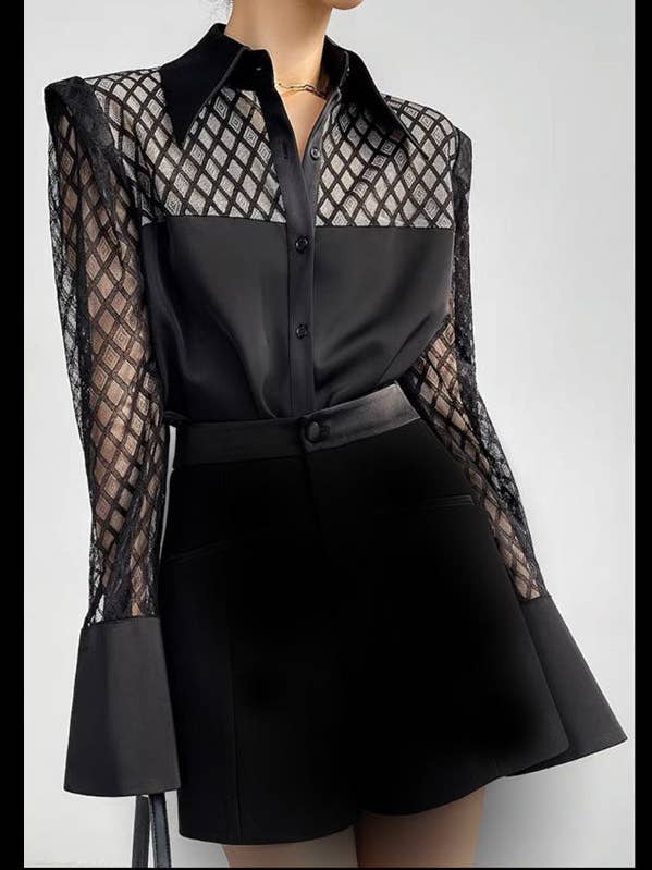HAUT W8695 (XL, XXL, XXXL) pour la vente par N by Nancy
