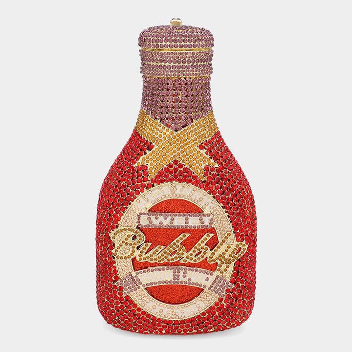 Sensibling Corp. - Wholesale Clutch Bag - Women's - Crystal Rhinestone Bubbles Champagne Clutch / Shoulder Bag6