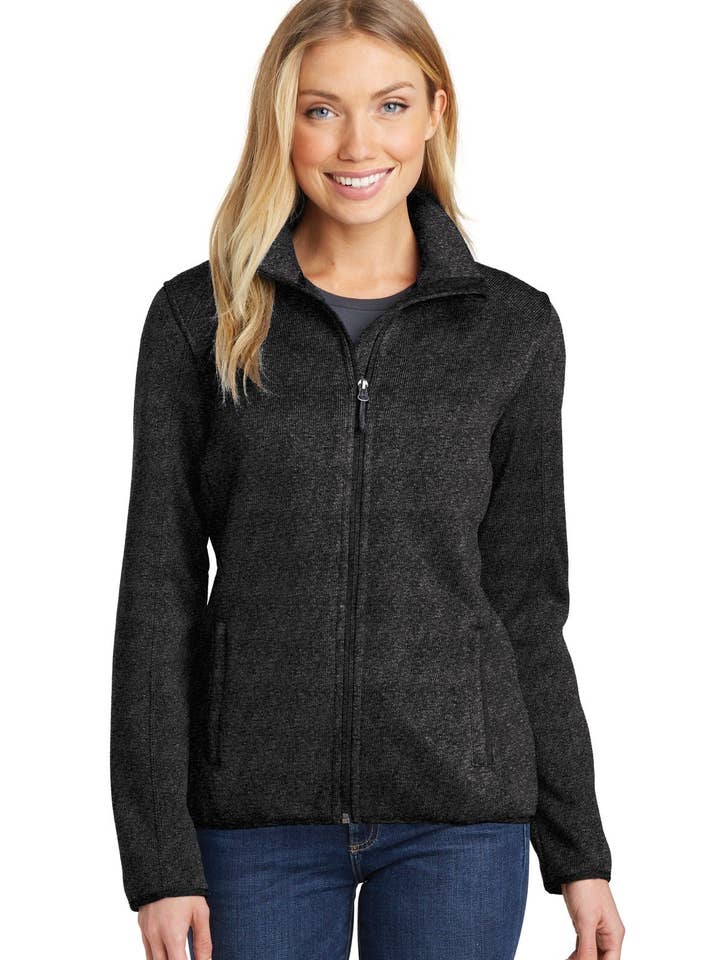 Ink Tees Custom T-Shirt Personalized Print, Premium Quality, Fast Turnaround, Multiple Colors Port Authority Women's Sweater Fleece Jacket. L232 for wholesale by Ink Tees Custom Tshirts