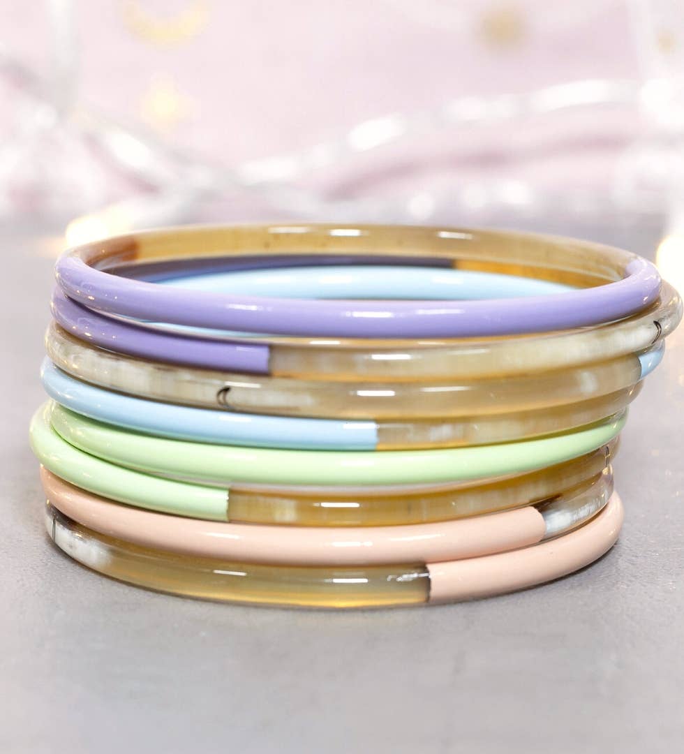 JolieJulie-MaLune-VentiLLo - Venta al por mayor Brazalete - 1 pulsera violeta pastel nº 18 - 3 mm3