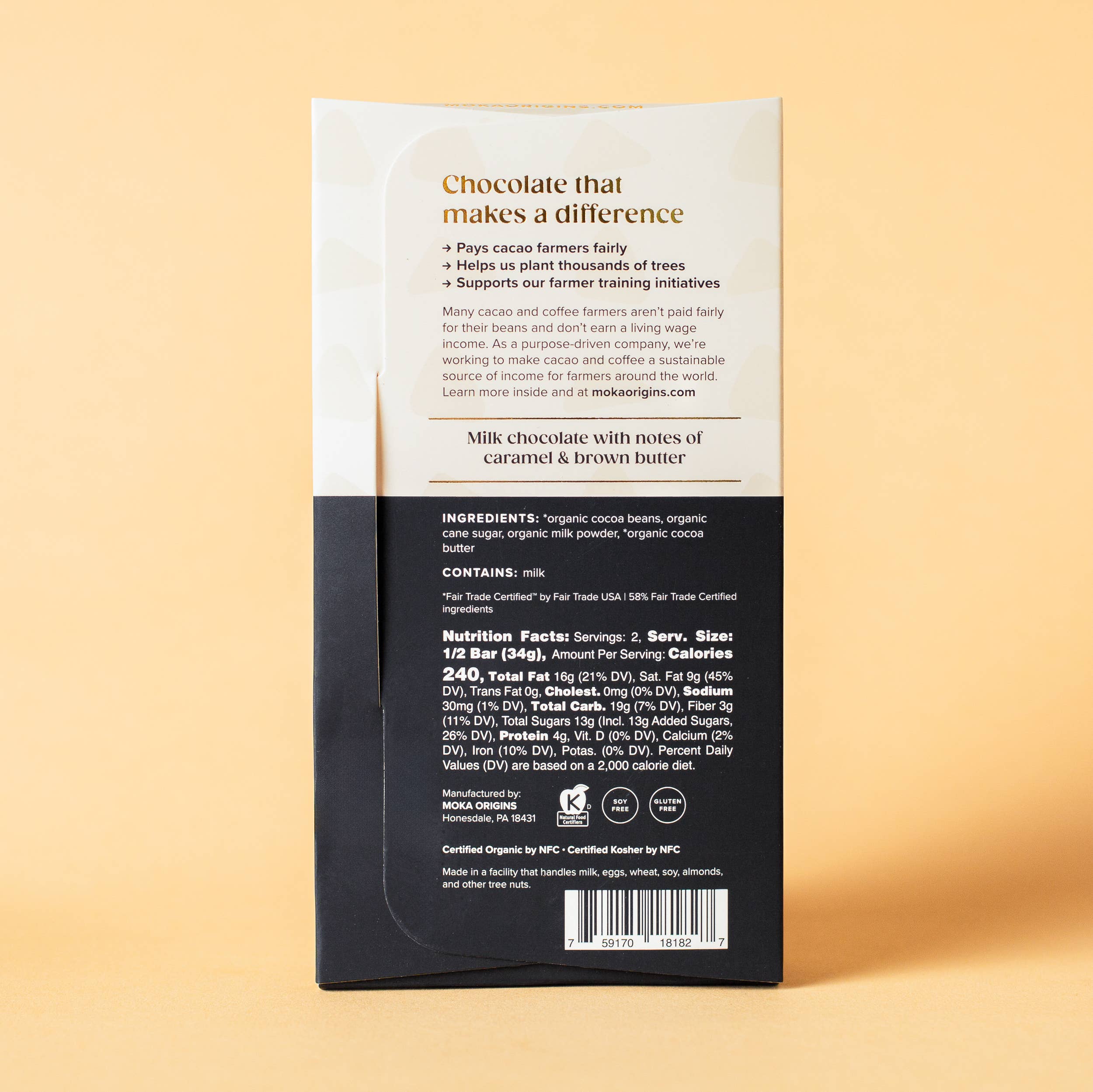 Moka Origins - Wholesale Chocolate Bar - Dark Milk Chocolate1