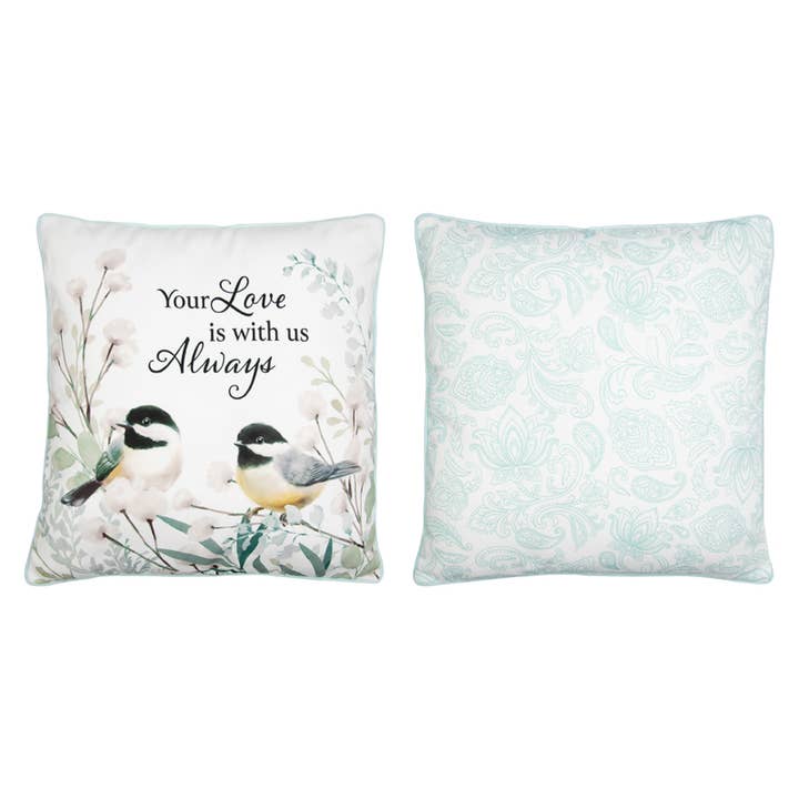 "With Us Always" Pillow for wholesale by Gift & Garden by Carson
