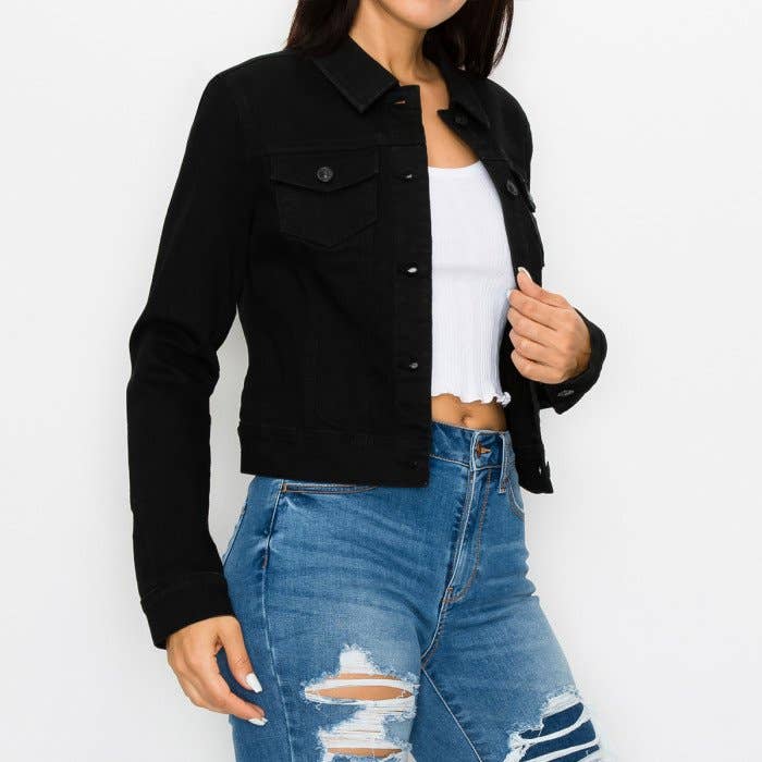 Pinkbloom - Wholesale Denim Jacket - Women's - STONE WASHED DENIM JACKET7