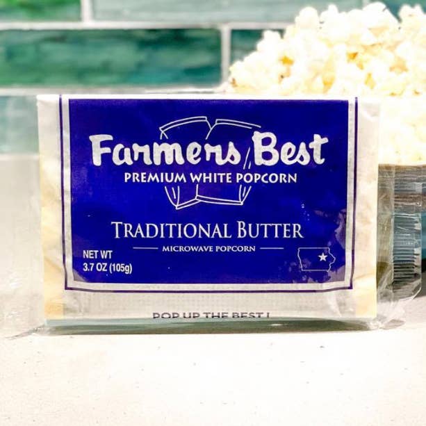 Traditional Butter Microwave Popcorn for wholesale by Farmers Best Popcorn