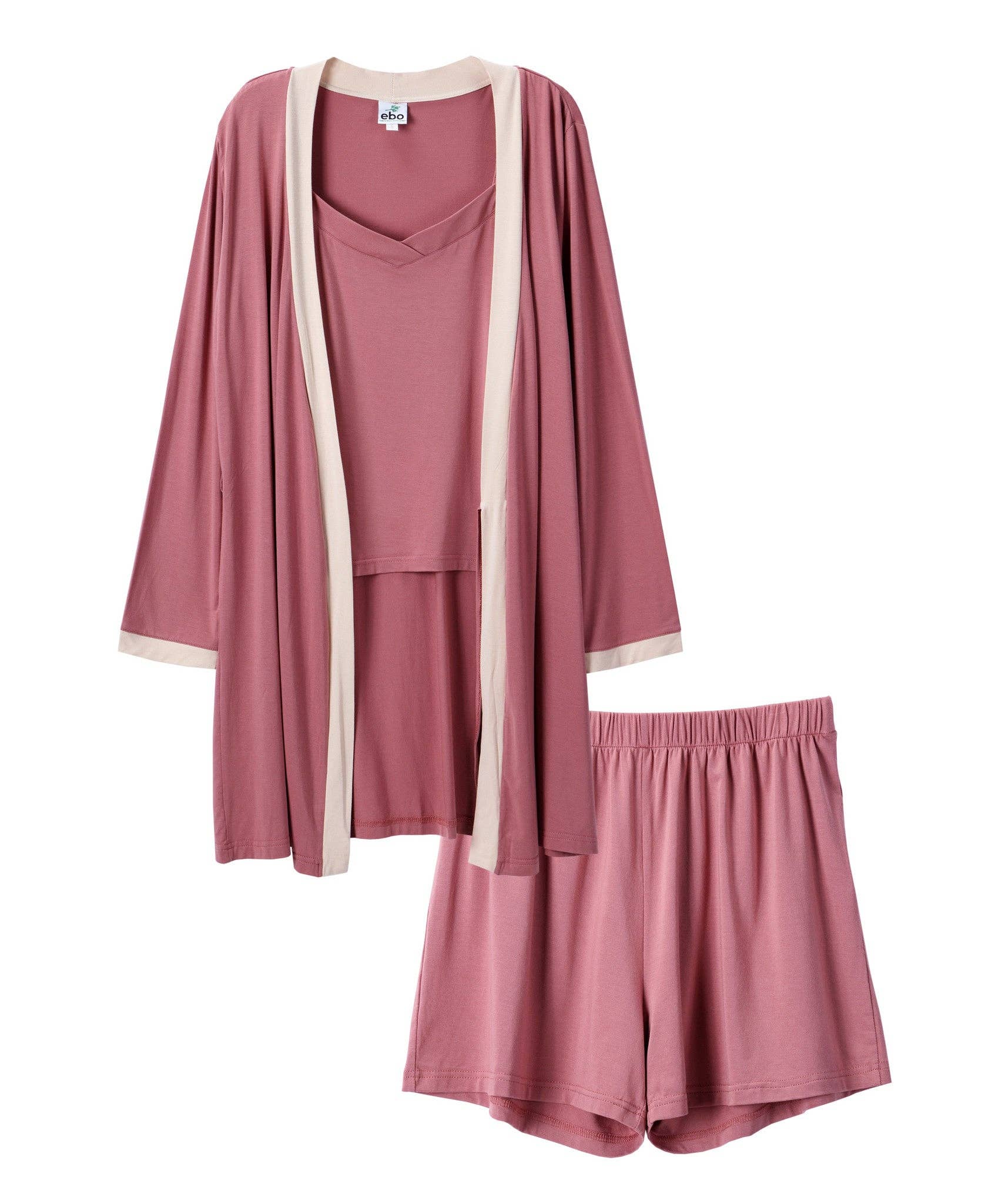 Earth Baby Outfitters - Wholesale Lounge Set - Women's - Beechwood  3 Piece Womens Loungewear and Robe Set9