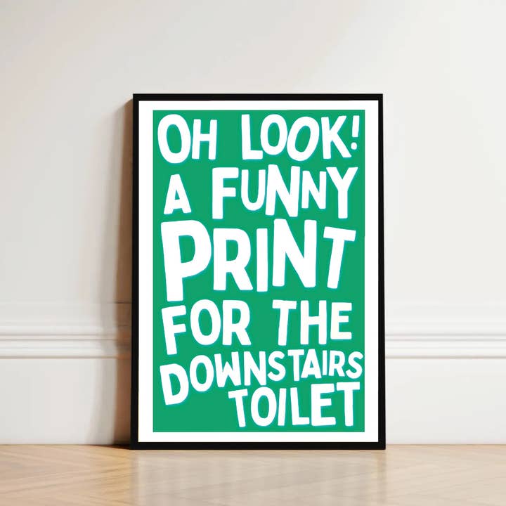 Aseo de abajo - A4 - Arte de pared - Impresión divertida para baño para venta al por mayor de Pickled Prints