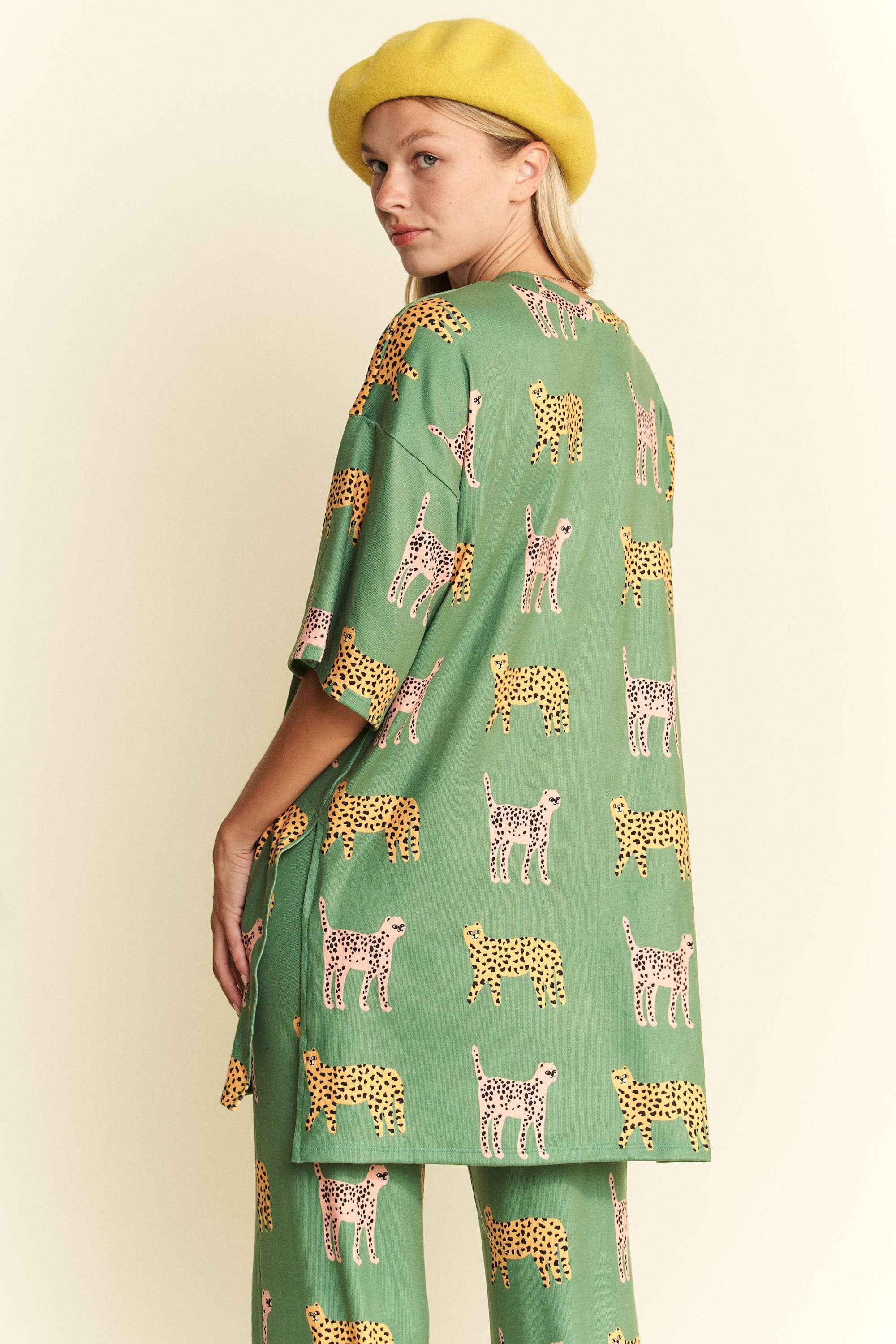 JADE BY JANE - Wholesale Lounge Set - Women's - CHEETAH PRINT TOP-BOTTOM SET16