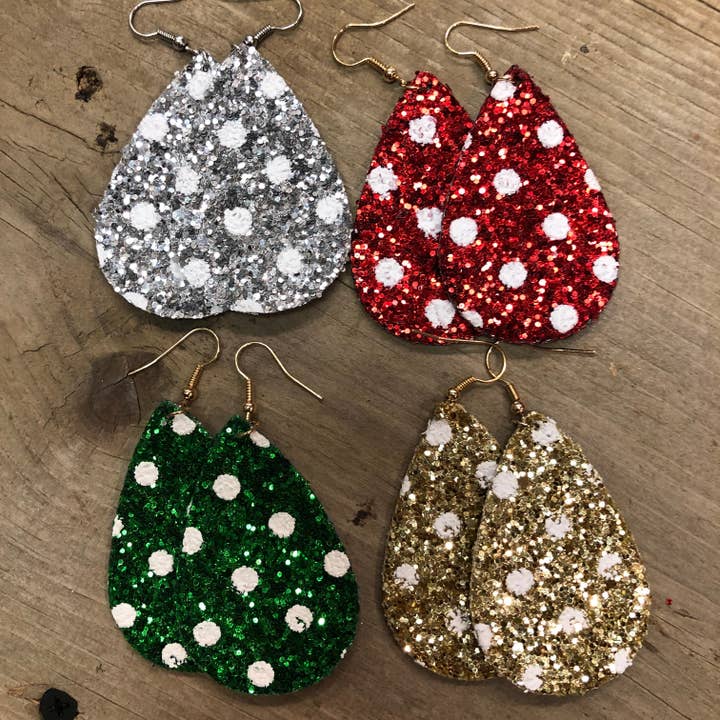 Orecchini Glitter a goccia per la vendita all'ingrosso da parte di Kate Tuesday Jewelry