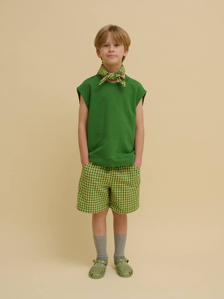 Verde PANTALONCINI A QUADRETTI in vendita all'ingrosso su Faire