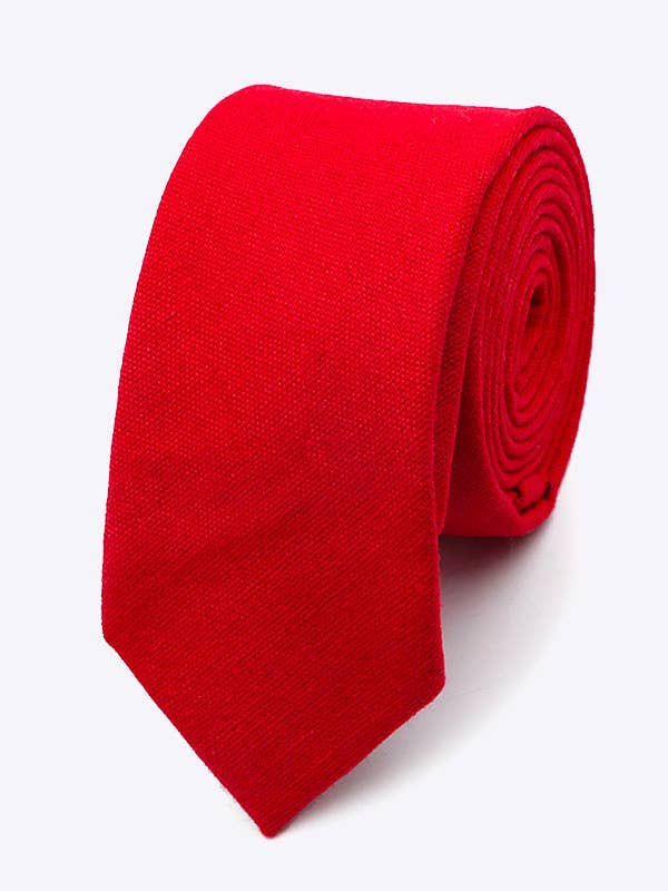 Röd Slips nr 3 Herr i Linne "Basile" för wholesale av Unipap's