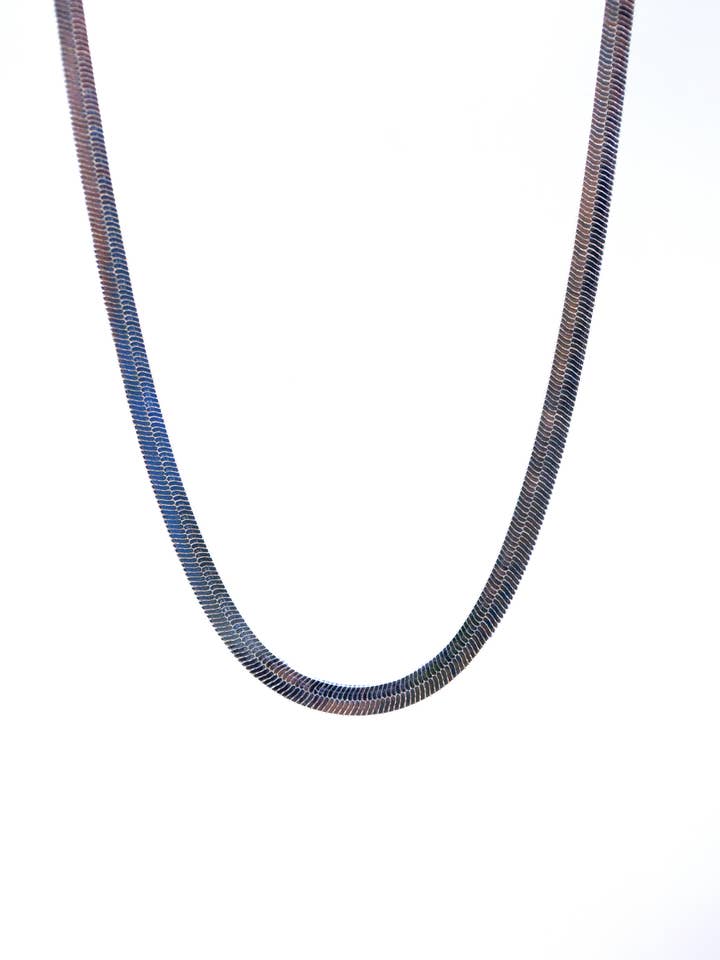 Silver herringbone Snake Chain for wholesale by Orozca