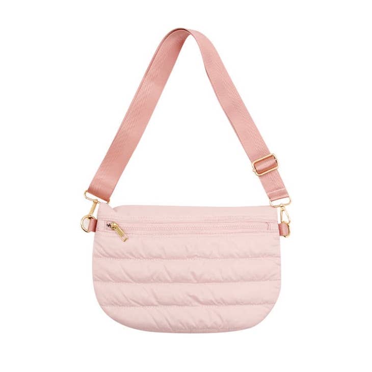 Wholesale Pink Puffer Messenger Crossbody Shoulder Bag for your store ...