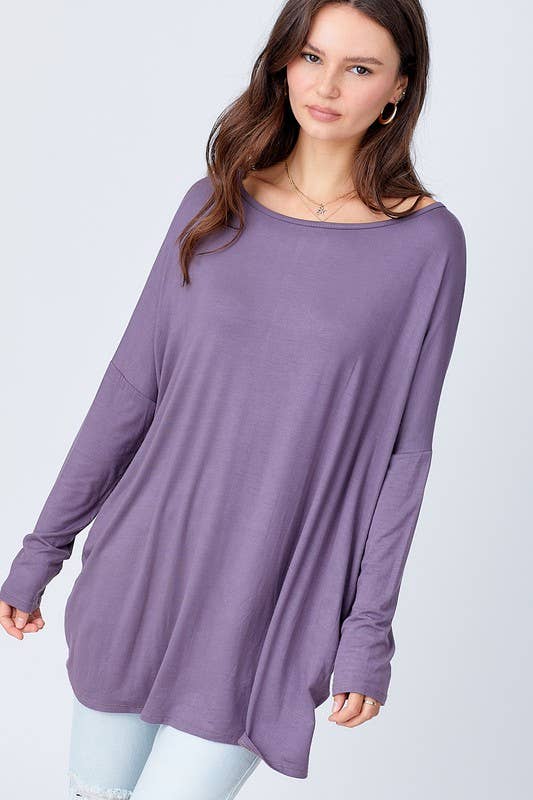 A.gain – wholesale Tunic – Women’s – 11003L07 - SOLID LONG SLEEVE PIKO TOP7