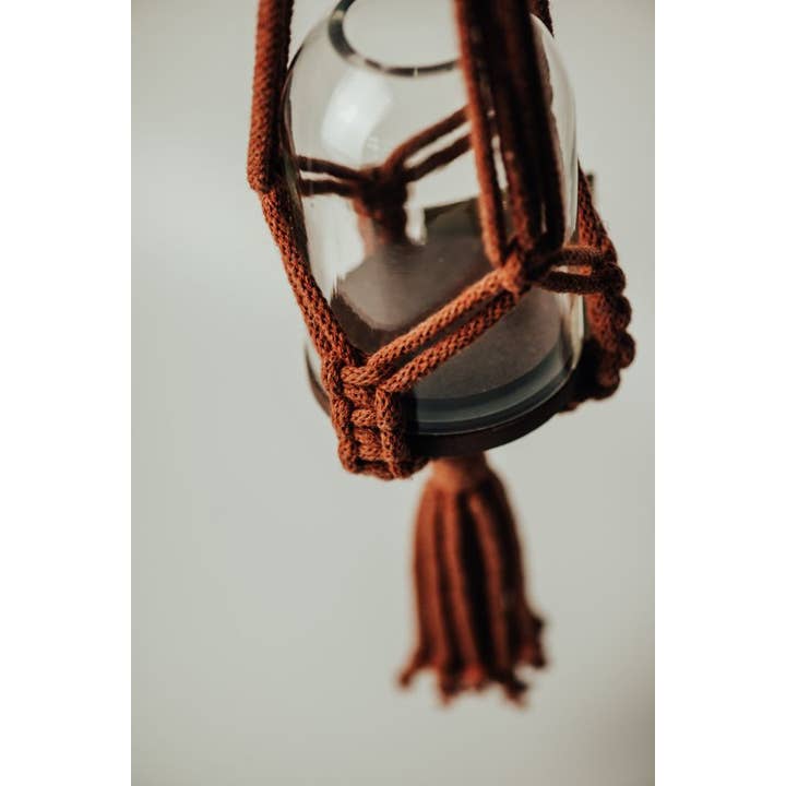 Old Green – wholesale Hanging planter – Rust Oeko-Tex Cotton Cord Hanger8